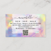 *~* AP26 OPAL. Prism Rainbow QR Crystal Etheral Visitekaartje (Achterkant)