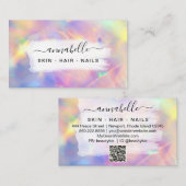 *~* AP26 OPAL. Prism Rainbow QR Crystal Etheral Visitekaartje (Voorkant / Achterkant)