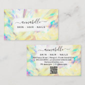 *~* AP26 OPAL Rainbow Crystal Etheral QR Prism Visitekaartje (Voorkant / Achterkant)