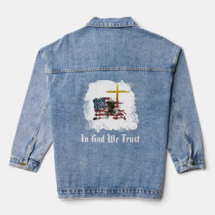 *~* AP27 Christelijke Veteraan Patriottische Adela Denim Jacket