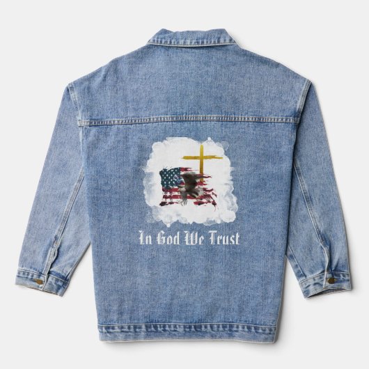 *~* AP27 Christelijke Veteraan Patriottische Adela Denim Jacket (Achterkant)