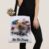 *~* AP27 Patriottische Amerikaanse Vlag Kale Adela Tote Bag (Dichtbij)