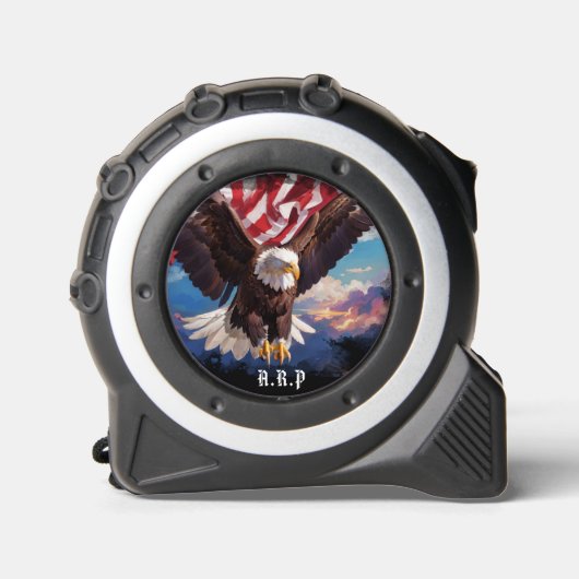 *~* AP27 USA Amerikaanse vlag Kale Adelaar Patriot Rolmaat (Voorkant)