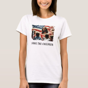 *~* AP27 Vlag Patriottische Christelijke Kinderen  T-shirt