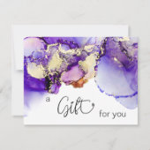 *~* AP29 GIFT CERTIFICATE Lavender Paars Bold (Voorkant)