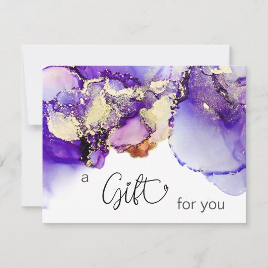 *~* AP29 GIFT CERTIFICATE Lavender Paars Bold (Voorkant)