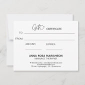 *~* AP29 GIFT CERTIFICATE Lavender Paars Bold (Achterkant)