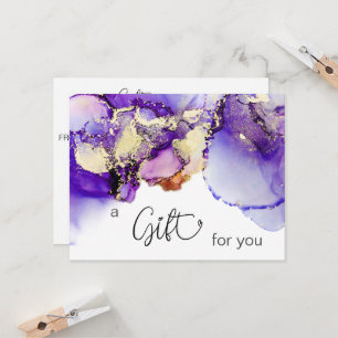 *~* AP29 GIFT CERTIFICATE Lavender Paars Bold