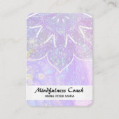 *~* AP2 Pastel Abstracte QR code Mandala Folie Visitekaartje (Voorkant)