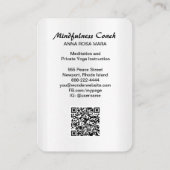 *~* AP2 Pastel Abstracte QR code Mandala Folie Visitekaartje (Achterkant)