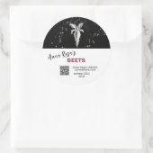 * AP30 BEETS QR UITGEDROOGD. CONSERVENVRIES RONDE STICKER (Tas)