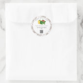 *~* AP30 DEHYDRATED Bell Peppers Canning QR Logo Ronde Sticker (Tas)