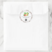 *~* AP30 DEHYDRATED Vegetables QR Logo Jar Ronde Sticker (Tas)