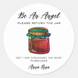 *~* AP30 DISCOUNT PROMO Return jar Canning Mason Ronde Sticker