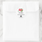 *~* AP30 Gedehydrateerde tomaten QR Logo Ronde Sticker (Tas)