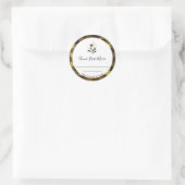 *~* AP30 Jam Buffalo Gingham kan Generiek homemade Ronde Sticker (Tas)