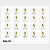 *~* AP30 PINEAPPLE Homemade Jelly Jam PReserves Ronde Sticker (Vel)