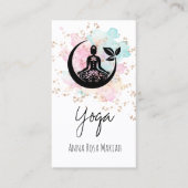 ** AP33 Botanische Yoga Regenboog Chakra Spirituee Visitekaartje (Voorkant)