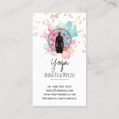 *~* AP33 Glitter Yoga Regenboog Chakra Spiritueel Visitekaartje (Achterkant)