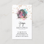 *~* AP33 Yog Rainbow Chakra Spirituele Glitter Visitekaartje (Achterkant)