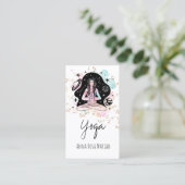 *~* AP33 Yog Rainbow Chakra Spirituele Glitter Visitekaartje (Staand voorkant)