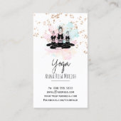 *~* AP33 Yoga Class Rainbow Chakra Spiritual Visitekaartje (Achterkant)