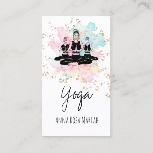 *~* AP33  Yoga Les Regenboog Chakra Spiritueel  Visitekaartje
