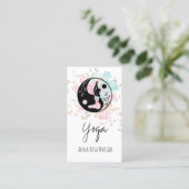 ** AP33 Yoga Regenboog Chakra Spiritueel Yin Yang Visitekaartje (Staand voorkant)