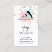 *~* AP33 Yoga Regenboog Chakra Spirituele Glitter Visitekaartje (Achterkant)