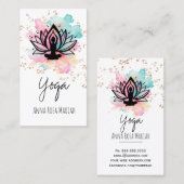 ** AP33 Yoga Regenboog Chakra Spirituele Lotus Visitekaartje (Voorkant / Achterkant)