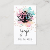 ** AP33 Yoga Regenboog Chakra Spirituele Lotus Visitekaartje (Voorkant)