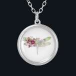 *~* AP34 Floral Red Rose Dragonfly Silver Zilver Vergulden Ketting<br><div class="desc">(zoek AP34 voor gelijkaardige design) Floral Dragonfly met Bouquet of rozen/FLOWERS. De DRAGONFLY is een symbool van diepe transformatie. Een sterk verbeterd, eenvoudig, zacht, zacht, klein paasvormig ontwerp met een waterverf aan één kant van het uitzicht van MINT RED ROSE BOUQUET met een muntvlek en een GLITTER DRAGONFLY/DRAGON FLY, die...</div>