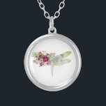 *~* AP34 Floral Red Rose Dragonfly Silver Zilver Vergulden Ketting<br><div class="desc">(zoek AP34 voor gelijkaardige design) Floral Dragonfly met Bouquet of rozen/FLOWERS. De DRAGONFLY is een symbool van diepe transformatie. Een sterk verbeterd, eenvoudig, zacht, zacht, klein paasvormig ontwerp met een waterverf aan één kant van het uitzicht van MINT RED ROSE BOUQUET met een muntvlek en een GLITTER DRAGONFLY/DRAGON FLY, die...</div>
