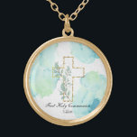 *~* AP35 Grensoverschrijdende Christelijke bevesti Goud Vergulden Ketting<br><div class="desc">( zoekopdracht AP35 voor vergelijkbare design en AP40 ) Religieuze katholieke Christelijke gezegende Gold Plated Cross-KETTING / PENDANT voor een meisje van elke leeftijd van kind tot tiener / tiener tot seniorburger. Het ontwerp als u het wilt personaliseren/aanpassen. Het is een goede zaak dat we een speciale dag in gedachten...</div>