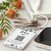 *~* AP36 QR Promo Beauty Leopard Acrylic Sleutelha Sleutelhanger (Voorkant Rechts)