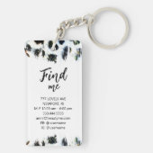 *~* AP36 QR Promo Beauty Leopard Acrylic Sleutelha Sleutelhanger (achterkant)