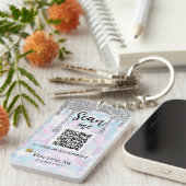 *~* AP36 QR Promo Beauty Pastel Acrylic Sleutelhan Sleutelhanger (Voorkant Rechts)