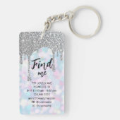 *~* AP36 QR Promo Beauty Pastel Acrylic Sleutelhan Sleutelhanger (achterkant)