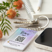 *~* AP36 QR Promo Logo Acrylombre Sleutelhanger (Voorkant Rechts)