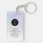 *~* AP36 QR Promo Logo Acrylombre Sleutelhanger (achterkant)