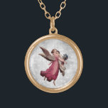 *~*  AP40 Klassieke Angels sparen de kinderen Goud Vergulden Ketting<br><div class="desc">(zoek identiteitskaart AP40 voor gelijkaardige design) Overdracht aan andere producten als u houdt van. ROND Gold BEWAREN HET KINDEREN KETTING met een aardige klassieke kunst van een jong meisje Angel die een kind redt. * Energetisch verbeterde Romantische Retro Antiek ANGEL faux Glitter diamantpove Background. Een engel met een roze jurk...</div>