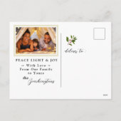 *~* AP44 Vrolijke Kerstmis y'all FOTO hond Feestdagenkaart (Achterkant)