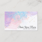 *~* AP46 Elegant Magisch Glitter QR Logo Visitekaartje (Voorkant)