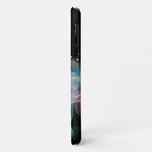 *~* AP46 Pastel Gold Glitter QR Abstracte inkt  Case-Mate iPhone Case (Achterkant/links)