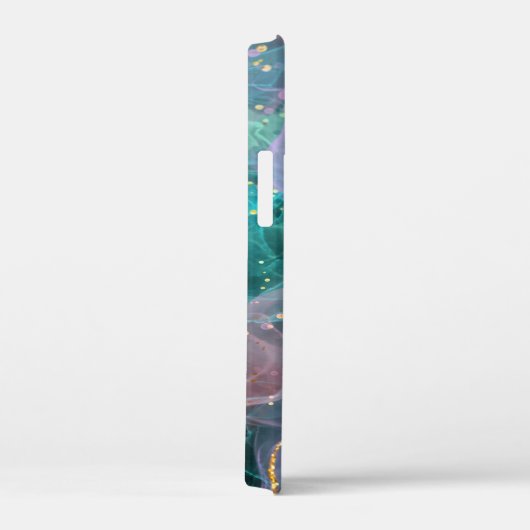 *~* AP46 Pastel Ink Glitter Gold Abstract Case-Mate iPhone Case (Achterkant / Rechts)