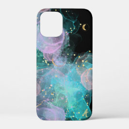 *~* AP46 Pastel Ink Glitter Gold Abstract Case-Mate iPhone Case