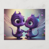 *~* AP48 FOTO Uitnodiging Draak Dino Cartoon Brief (Voorkant)