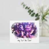 *~* AP48 Magie PHOTO Uitnodiging Draak Ansichtkaar (Staand voorkant)