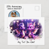 *~* AP48 Magie PHOTO Uitnodiging Draak Ansichtkaar (Voorkant / Achterkant)