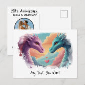 *~AP48 Uitnodiging Gender Draak FOTO Ansichtkaart (Voorkant / Achterkant)